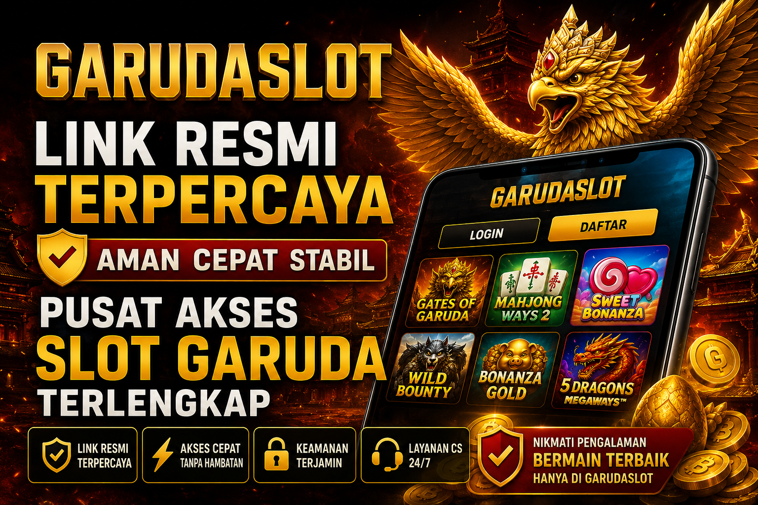 Garudaslot: Link Resmi Terpercaya & Pusat Akses Slot Garuda Terlengkap
